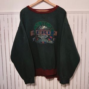las vegas strip nevada crew neck sweatshirt